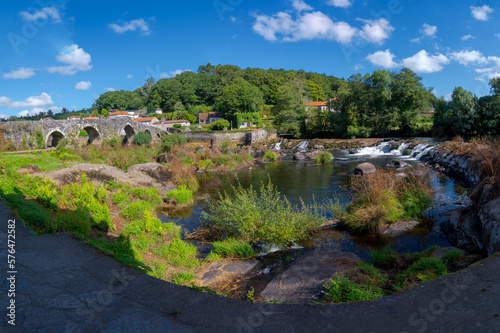 Pontemaceira is a village crossed by the river Tambre, on the Camino de Santiago. Galicia. Spain.