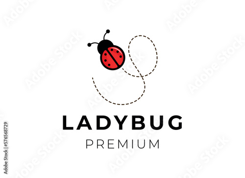 Simple ladybug logo design inspiration