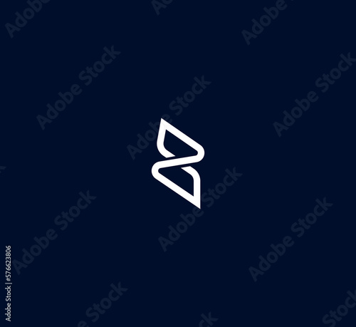 letter z logo. technology business logo design concept template