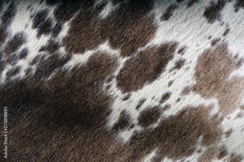 Texture of brown cowhide skin