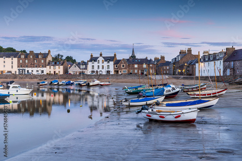 Early morning at Stonehaven, a picturesque harbour town in Aberdeenshire lying to the south of Aberdeen on Scotland's north east coast.