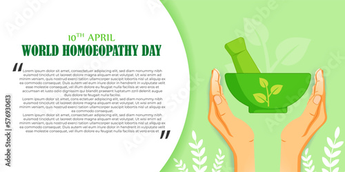 Vector illustration for world homeopathy day