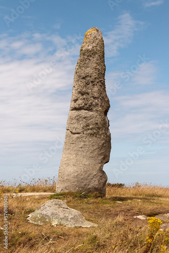 Menhir Cam Louis - megalithic monument in Brittany