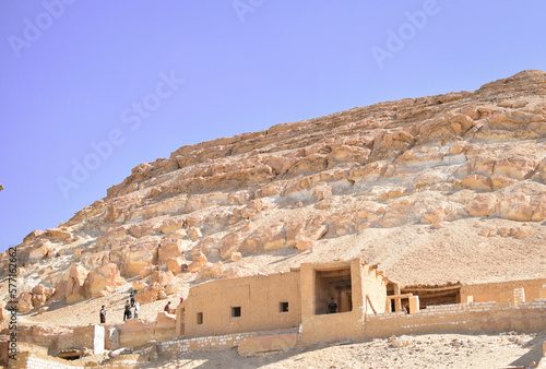 The mountain of dakrour in siwa oasis egypt