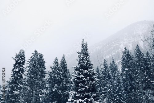 Rural Colorado during winter weather 