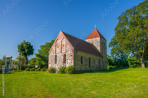 Church of St. Krzysztof in Steklno, West Pomeranian Voivodeship, Poland