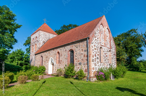 Church of St. Krzysztof in Steklno, West Pomeranian Voivodeship, Poland 