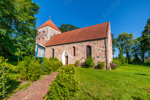 Church of St. Krzysztof in Steklno, West Pomeranian Voivodeship, Poland