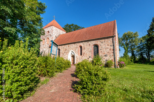 Church of St. Krzysztof in Steklno, West Pomeranian Voivodeship, Poland 