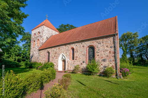 Church of St. Krzysztof in Steklno, West Pomeranian Voivodeship, Poland