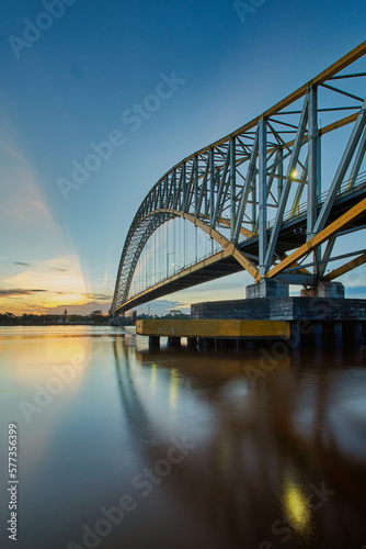 Bridge over the Dnieper river in Kremenchug, Ukraine