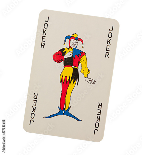 Classic vintage Joker playing card