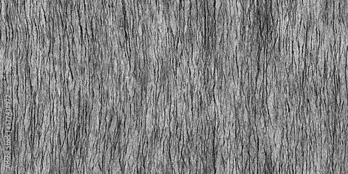 Seamless detailed closeup tree trunk bark background texture overlay. Natural rustic wood oak, fir or pine forest woodland pattern. Black and white displacement, bump or height map. 3D rendering.