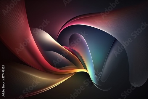 abstract colorful neon background, generative AI