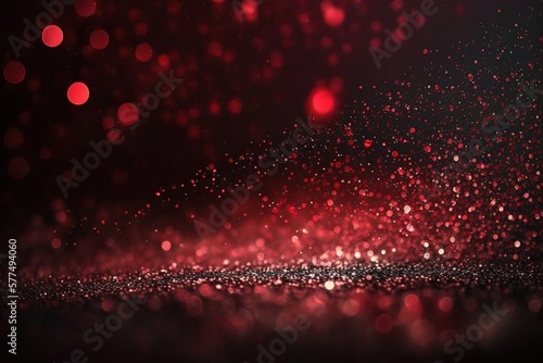 Blurred dark red gradient with glitter for gift cards. generative AI