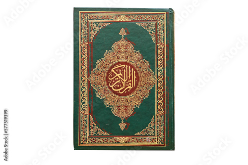 Quran - holy book of Muslims around the world isolated on a white background