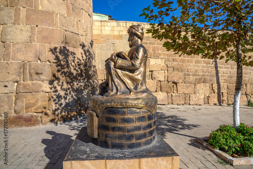 Monument to the poet Mirza Muhammad Tagi Gumri. Dagestan, Russia