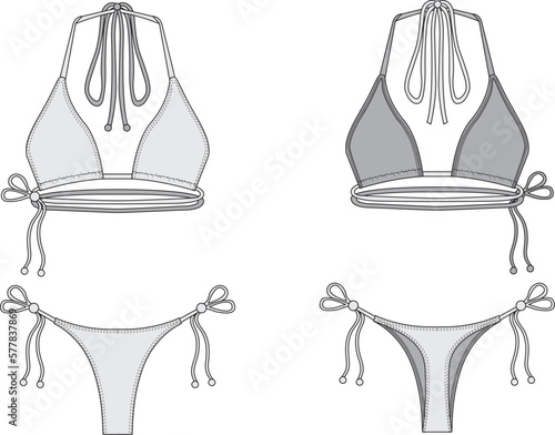 Women triangle bikini