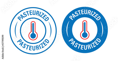 pasteurized vector icon set, blue in color