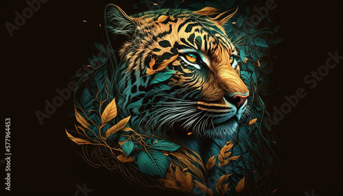 Tiger, Animals, Wallpaper, Background, Generative AI, Illustration 