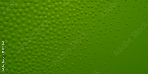 Abstract background in green colors with many convex small circles