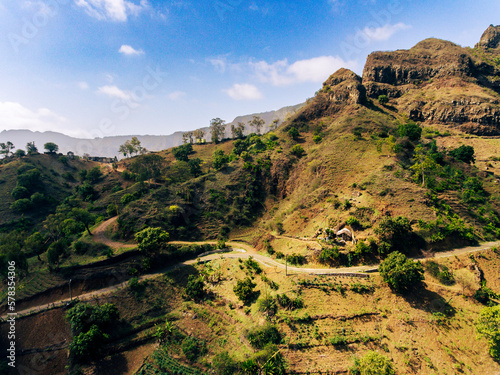 Orgoes, located in Santiago, Cabo Verde, is a beautiful location to capture stunning aerial photos. With its rugged coastline and picturesque beaches, this area offers a breathtaking view