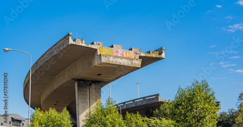 Unfinished Foreshore Freeway Bridge in Cape Town South Africa