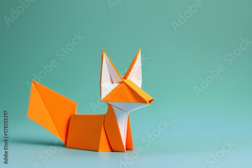 origami figure of a fox