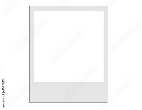 a polaroid card blank vector file