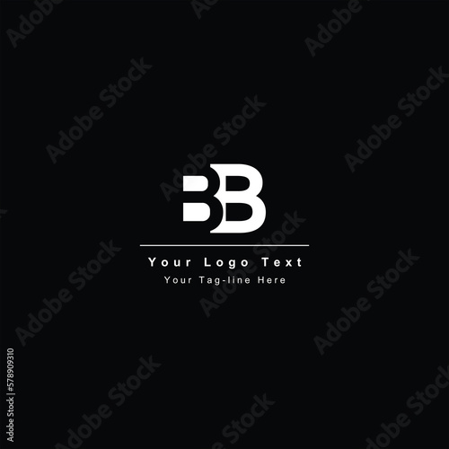 bb letter logo inital design template icon
