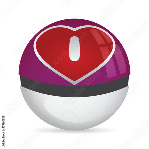 Love Ball. Vector Illustration