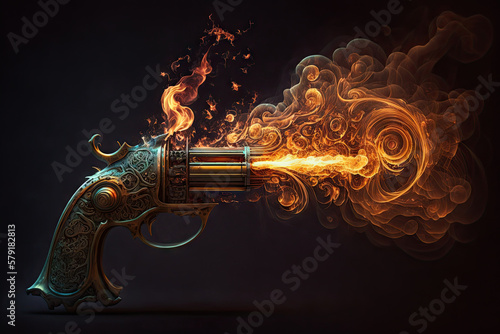 Enchanting Flames Upon an Unkown Gun Generative AI