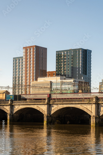Glasgow view from the river Clyde