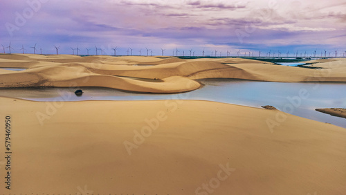 Rio Dunas Praia Lagoas Pequenos Lençóis Paisagem Barreirinhas Vilarejo Caburé Mandacaru Proteção Ambiental Paulino Neves Cenário Tropical Paradisíaco Paraíso Natureza Aéreo Drone Turismo 