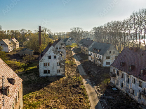 Wustrow Militärgebiet Rerik Luftaufnahme von oben, Lost Place, verlassen, Militärflughafen, verlassen