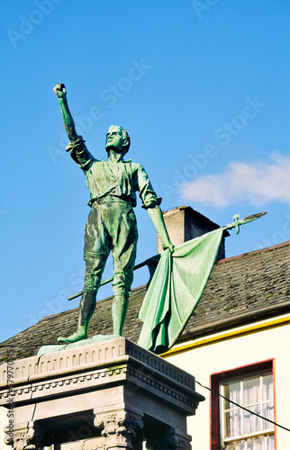 The Croppy Boy memorial to the 1798 Rising in the town of New Ross, County Wexford, Ireland