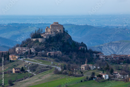 park of canossa and rossena hill of reggio emilia with castles and historical centers built by matilde di canossa