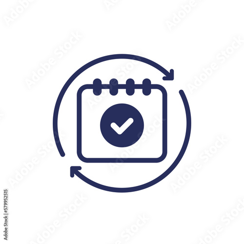 monthly subscription automatic renewal icon