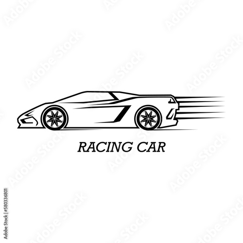 supercar vector icon illustration