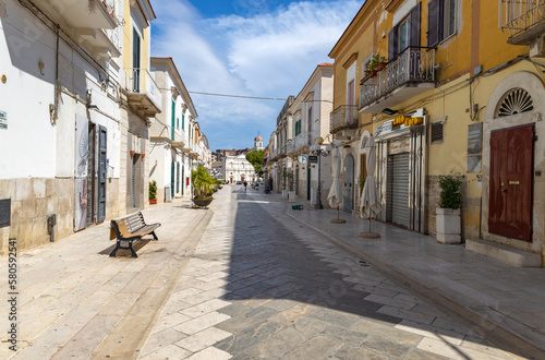 CANOSA DI PUGLIA, ITALY, JULY 7, 2023 - View of historic center of the village of Canosa di Puglia in the province of Barletta-Andria-Trani, Apulia, Italy