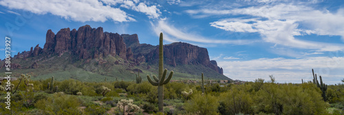 Superstition Mountains in Central Arizona, America, USA.