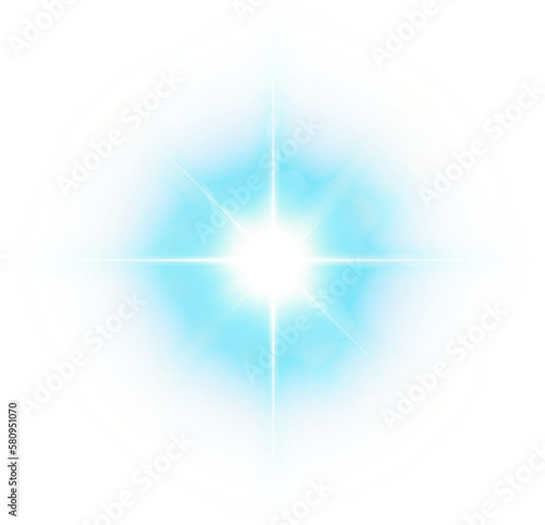 abstract blue star element
