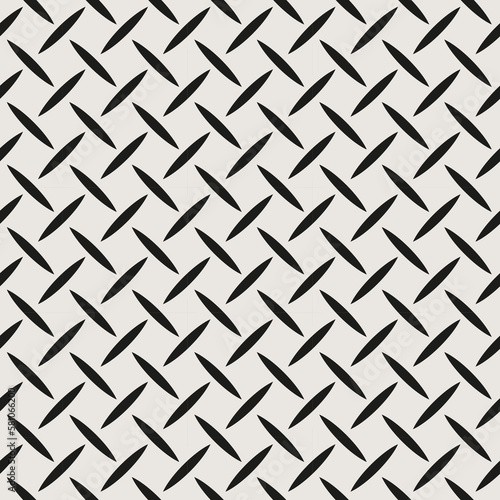 Essential monochrome seamless vector pattern. Neutral geometry multi-use repeating pattern tile for packaging and backgrounds. 