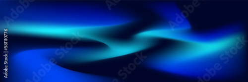 Modern abstract blue gradient banner background design