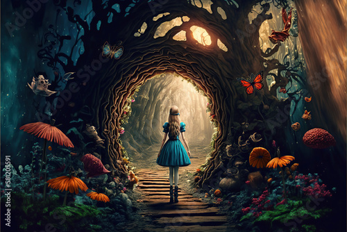 Alice in the magical forest