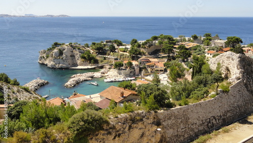 Calanque de Niolon, commune de Rove sur la côte méditerranéenne (Provence-Alpes-Côte-d'Azur, Bouches-du-Rhône, France)