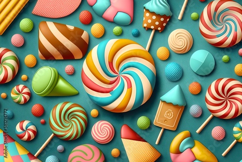background with candy