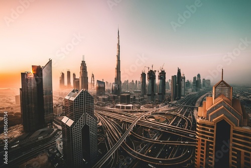 Dubai downtown high-quality image