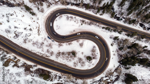 S Curve road in Utah