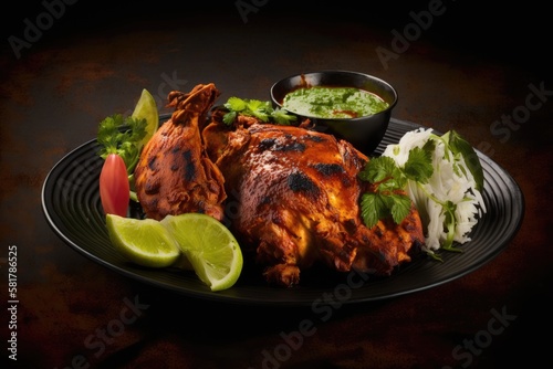 Indian cuisine's national dish is tandoori chicken. Generative AI
